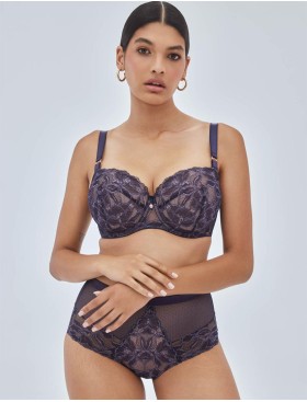 Бюстгальтер поролоновый с вкладышем Alles GLOW U/W navy blue, Цвет: темно-синий, Размеры: 70F, изображение 5