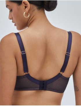 Бюстгальтер поролоновый с вкладышем Alles GLOW U/W navy blue, Цвет: темно-синий, Размеры: 70F, изображение 2