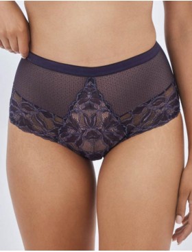 Трусы слипы высокие Alles GLOW classic navy blue, Цвет: темно-синий, Размеры: S