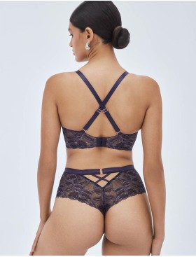 Стринги завышенные Alles GLOW stringi classic navy blue, Цвет: темно-синий, Размеры: S, изображение 4