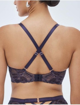 Бюстгальтер с мягкой чашкой Alles GLOW M navy blue, Цвет: темно-синий, Размеры: 65F, изображение 2