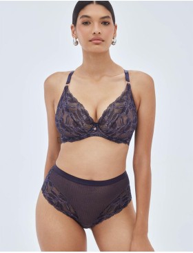 Бюстгальтер с мягкой чашкой Alles GLOW M navy blue, Цвет: темно-синий, Размеры: 65F, изображение 6