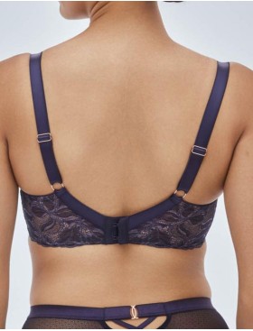 Бюстгальтер полупоролон Alles GLOW PU navy blue, Цвет: темно-синий, Размеры: 70I, изображение 2