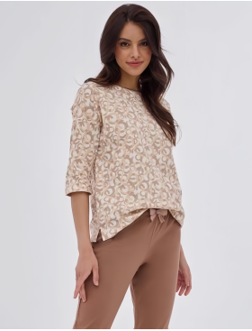 Пижама из хлопка Cornette 147 INES, Цвет: бежевый, Размеры: L