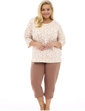 Пижама из хлопка Cornette 147 INES, Цвет: бежевый, Размеры: L, изображение 4