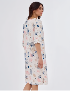 Ночная сорочка из хлопка Cornette 734 ESME, Цвет: экрю, Размеры: L, изображение 2