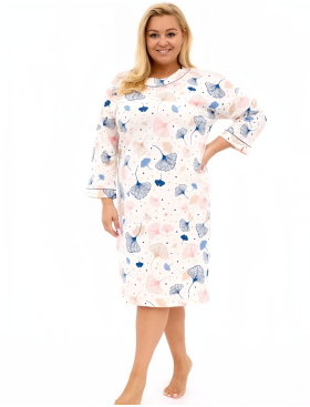 Ночная сорочка из хлопка Cornette 734 ESME, Цвет: экрю, Размеры: L, изображение 3