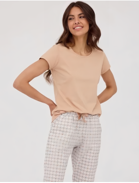 Хлопковая пижама со штанами Cornette 797 BONNIE, Цвет: бежевый, Размеры: XL