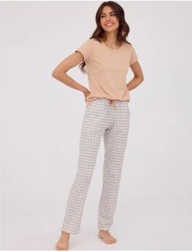 Хлопковая пижама со штанами Cornette 797 BONNIE, Цвет: бежевый, Размеры: XL, изображение 2