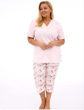 Пижама с укороченными брюками Cornette 848 ABBY, Цвет: светло-розовый, Размеры: L, изображение 4