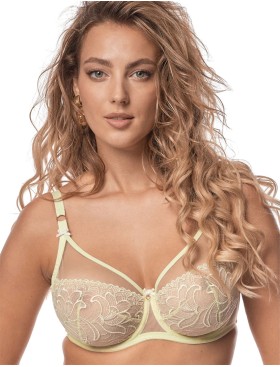 Мягкий бюстгальтер с вышивкой Mefemi JANETTE M мята, Цвет: мята, Размеры: 80G, изображение 4