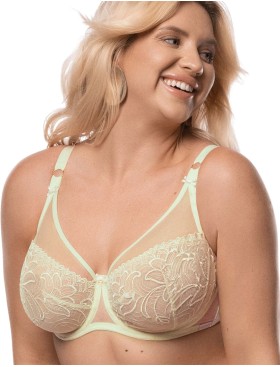 Мягкий бюстгальтер с вышивкой Mefemi JANETTE M мята, Цвет: мята, Размеры: 80G, изображение 3