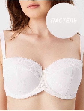 Бюстгальтер балконет анжелика Milavitsa 117321 пастель, Цвет: пастель, Размеры: 80E