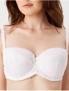 Бюстгальтер балконет анжелика Milavitsa 117321 белый, Цвет: белый, Размеры: 80C