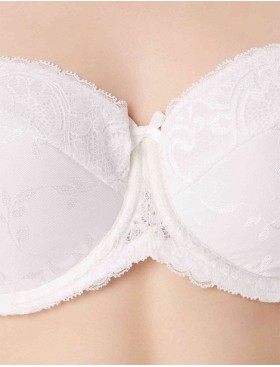 Бюстгальтер балконет анжелика Milavitsa 117321 белый, Цвет: белый, Размеры: 80C, изображение 4