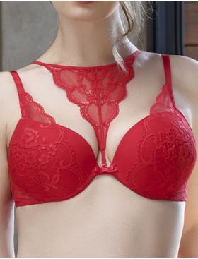 Бюстгальтер пуш-ап гелевый Mioocchi WANDA 7510 fuoco, Цвет: fuoco (красный), Размеры: 65B