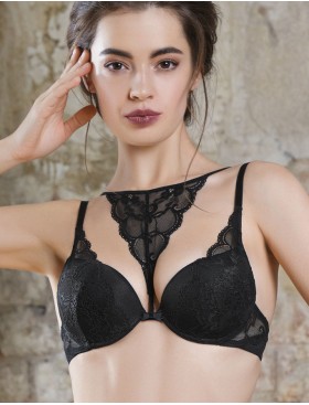 Бюстгальтер пуш-ап гелевый Mioocchi WANDA 7510 nero, Цвет: nero (черный), Размеры: 65B, изображение 7