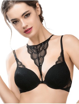 Бюстгальтер пуш-ап гелевый Mioocchi WANDA 7510 nero, Цвет: nero (черный), Размеры: 65B, изображение 4