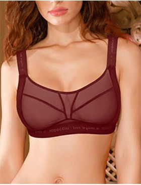 Мягкий бюстгальтер без косточек Mioocchi X-FACTOR 8151 cabernet, Цвет: cabernet (бордо), Размеры: 90D