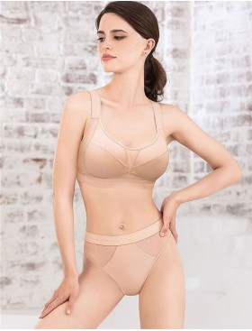 Мягкий бюстгальтер без косточек Mioocchi X-FACTOR 8151 nudo, Цвет: nudo (телесный), Размеры: 90D, изображение 2