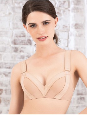 Бюстгальтер балконет пуш-ап Mioocchi X-FACTOR 8152 nudo, Цвет: nudo (телесный), Размеры: 80C, изображение 3