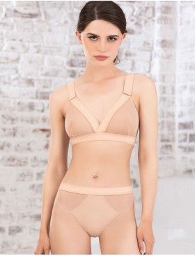 Мягкий бралетт без косточек Mioocchi X-FACTOR 8154 nudo, Цвет: nudo (телесный), Размеры: S, изображение 2