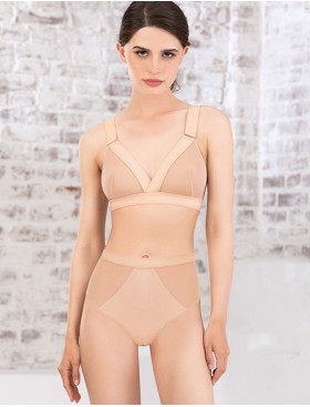 Высокие стринги Mioocchi X-FACTOR 8252 nudo, Цвет: nudo (телесный), Размеры: S, изображение 2