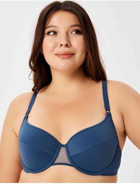 Бюстгальтер с уплотненной чашкой Misstyle 4115 / 415 французский синий, Цвет: французский синий, Размеры: 80C, изображение 5