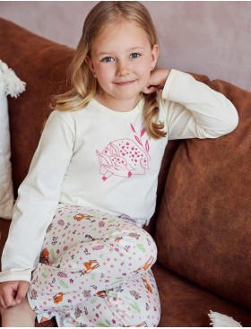 Пижама для девочек со штанами Taro 3032/3033 NELL, Цвет: экрю, Размеры: 122