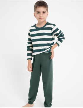 Пижама для мальчиков Taro 3082/3083/3088 BLAKE, Цвет: зеленый/белый, Размеры: 116