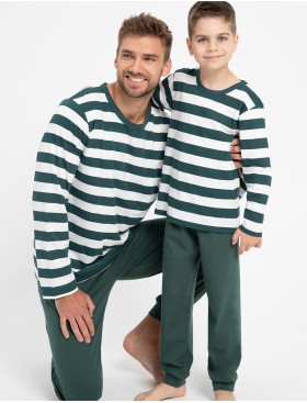 Пижама для мальчиков Taro 3082/3083/3088 BLAKE, Цвет: зеленый/белый, Размеры: 116, изображение 2