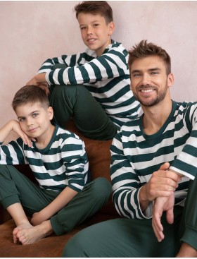 Пижама для мальчиков Taro 3082/3083/3088 BLAKE, Цвет: зеленый/белый, Размеры: 116, изображение 3