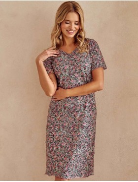 Женская сорочка Taro 3094/3170 AMARA/AMORA, Цвет: черный/розовый, Размеры: 3XL, изображение 3