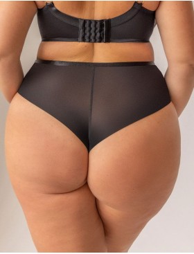 Высокие стринги Kris Line BLURRY stringshorts high waist, Цвет: черный+мульти, Размеры: L, изображение 2