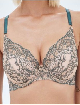 Бюстгальтер с пуш-ап Alles SPLENDORE P-UP beige-green, Цвет: бежевый, Размеры: 80C