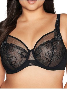 Мягкий бюстгальтер с вышивкой Ava TROPEA 2072 M Black, Цвет: черный, Размеры: 70I