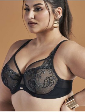 Мягкий бюстгальтер с вышивкой Ava TROPEA 2072 M Black, Цвет: черный, Размеры: 70I, изображение 3