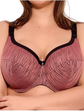 Бюстгальтер полупоролон размера плюс Gaia 1259 LISE PU MAXI античная роза, Цвет: античная роза, Размеры: 70L