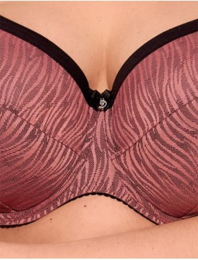 Бюстгальтер полупоролон размера плюс Gaia 1259 LISE PU MAXI античная роза, Цвет: античная роза, Размеры: 70L, изображение 3