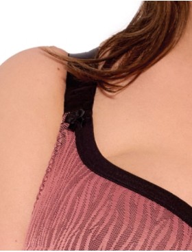 Бюстгальтер полупоролон размера плюс Gaia 1259 LISE PU MAXI античная роза, Цвет: античная роза, Размеры: 70L, изображение 4