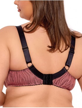 Бюстгальтер полупоролон размера плюс Gaia 1259 LISE PU MAXI античная роза, Цвет: античная роза, Размеры: 70L, изображение 2