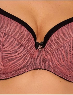 Бюстгальтер с полупоролоном Gaia 1259 LISE PU античная роза, Цвет: античная роза, Размеры: 70I, изображение 3