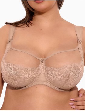 Бюстгальтер мягкий размера плюс Gaia 1262 CAMILLA M MAXI мокка, Цвет: мокка, Размеры: 70L