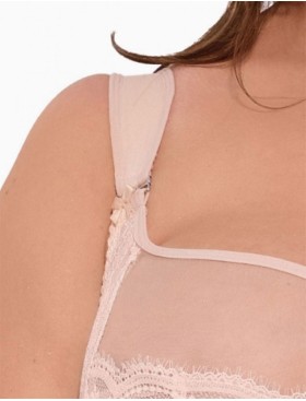 Бюстгальтер мягкий размера плюс Gaia 1262 CAMILLA M MAXI жемчужный, Цвет: жемчужный, Размеры: 70L, изображение 4