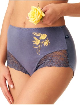 Набор высоких трусов слипов Key LPF 910 (2 шт) фиолетовый/жёлтый, Цвет: фиолетовый/жёлтый, Размеры: M, изображение 2