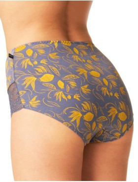 Набор высоких трусов слипов Key LPF 910 (2 шт) фиолетовый/жёлтый, Цвет: фиолетовый/жёлтый, Размеры: M, изображение 3