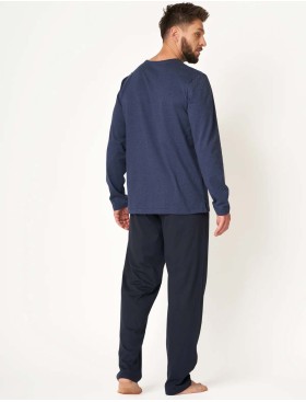 Пижама мужская со штанами Key MNS 625 темно-синий, Цвет: темно-синий, Размеры: 2XL, изображение 3