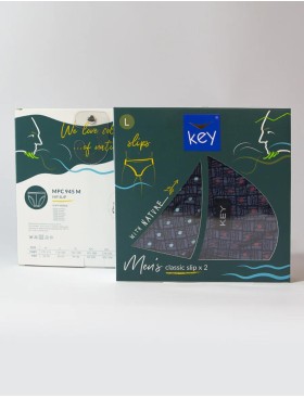 Набор трусов слипов Key MPC 945 (2 шт) синий, Цвет: синий, Размеры: L, изображение 3