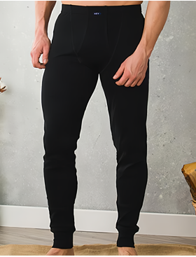 Кальсоны мужские Key MXL 012 черный, Цвет: черный, Размеры: L