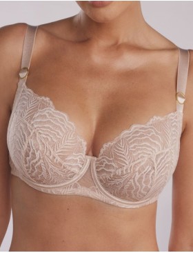 Мягкий кружевной бюстгальтер Kinga LUNA 1101-SC светло-бежевый, Цвет: светло-бежевый, Размеры: 100C